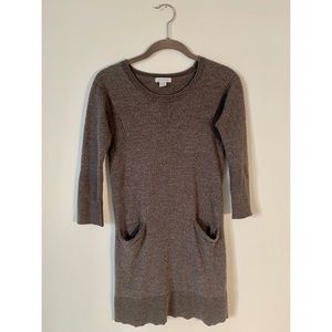 Garnet Hill Merino Pocket-Detail Sweater Dress